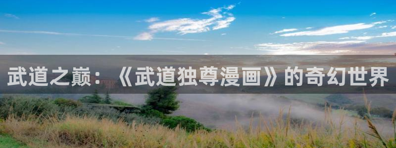 香蕉漫画免费：武道之巅：《武道独尊漫画》的奇幻世界