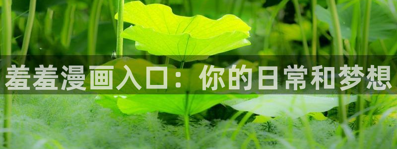 香蕉漫画书免费阅读下拉式小说：羞羞漫画入口：你的日常和梦想
