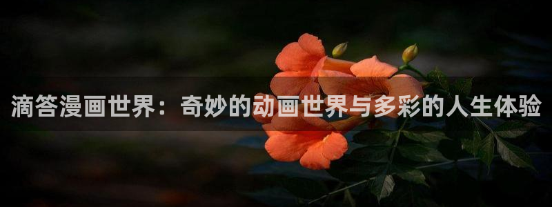 香蕉文化漫画怎么进：滴答漫画世界：奇妙的动画世界与多彩的人生体验